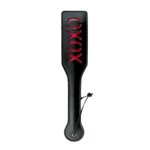 Easytoys Fetish - Zwarte Leren Paddle XOXO