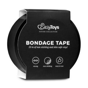 Easytoys Fetish - Zwarte bondagetape - 20m