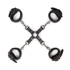 Easytoys Fetish - Hogtie With Hand and Anklecuffs - Zwart