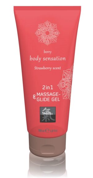 Massage- & Glide Gel 2 in 1 - Aardbei
