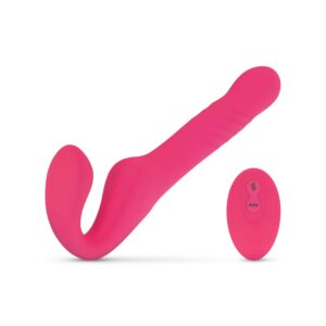 Teazers Strapless Strap On Vibrator - Roze