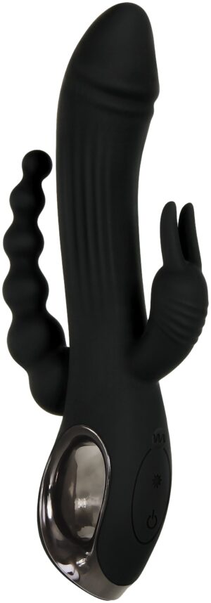 Evolved - Trifecta Rabbit Vibrator - Zwart