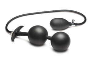 Opblaasbare Siliconen Anaal Plug - Zwart