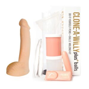 Clone-A-Willy – Vibrerende Dildo Kit met Ballen – Beige