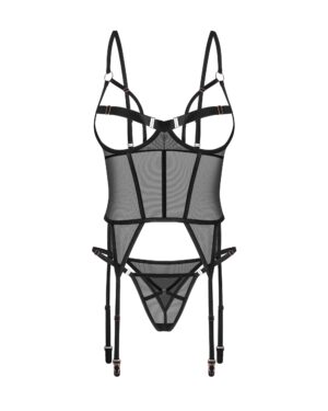 Obsessive - Freedom Euridia Korset en String - Zwart