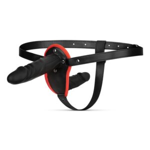 Easytoys Fetish - Dubbel Dildo Strap-On Set - Zwart