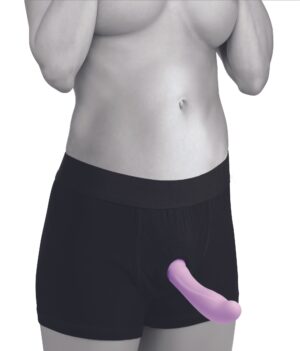 XR Brands - Harnas met ingebouwde O-ring - Zwart