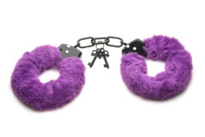 XR Brands - Cuffed In Fur Handboeien - Paars
