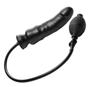 Master Series - Renegade Opblaasbare Dildo - Zwart