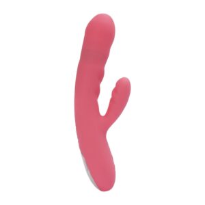 SVAKOM - Avery Thrusting Rabbit Vibrator - Aardbei Roze