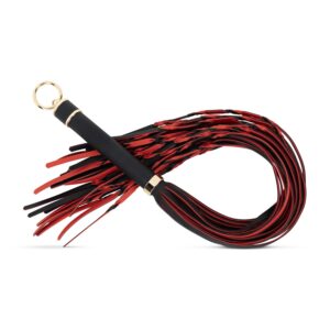Easytoys Fetish - Flogger 64 cm - Rood en Zwart