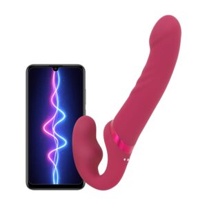 Lovense - Lapis Strapless Strap-on Vibrator - Roze